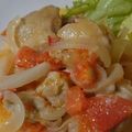 maeyu's cooksnap of when they made チーズとろ~り♪トマトチキン☆.