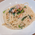 あやね's cooksnap of when they made 牛乳で。鮭とほうれん草のクリームパスタ.