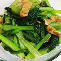 houjitya's cooksnap of when they made 小松菜と油揚げのおひたし♪.