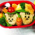 クックWYZ2RW☆'s cooksnap of when they made キャラ弁☆秋に俵おにぎりのリスくん♪.