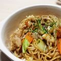キサコナス's cooksnap of when they made 醤油とソースの☆イカ焼きそば☆ランチ.