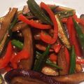 Chehyun's cooksnap of when they made ナスとパプリカの彩りオイスター炒め♪.