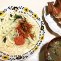 ♡MINE♡'s cooksnap of when they made 5分で！簡単！明太キムチクリームうどん.