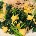 ウマナミ's cooksnap of when they made 簡単★ほうれん草と卵の炒め物.