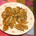 rn0rn0's cooksnap of when they made 簡単！！豚肉キムチーズ餃子.