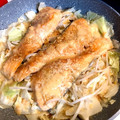 小栗虫子's cooksnap of when they made フライパンで鮭のちゃんちゃん焼き風.