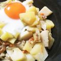 yukky☆mama's cooksnap of when they made ＊キャベツと筍の卵おとし＊.