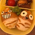 ゆぅあん♡'s cooksnap of when they made ロールパンのトトロサンドイッチ弁当.