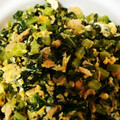 mimim*'s cooksnap of when they made 大根の葉とツナと卵の醤油マヨ味炒め.