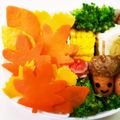 〜お鶴〜's cooksnap of when they made 卵焼きdeいちょうの葉*２色☆秋のお弁当.