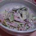 クレちゃん's cooksnap of when they made ✿ฺハムときゅうり✿ฺのゆかり和え.