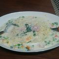 母‼︎修行中☆彡's cooksnap of when they made カルボナーラ風サッポロ一番塩ラーメン.