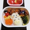 碧きりん's cooksnap of when they made キャラ弁*簡単♪ハロウィンおばけchan.