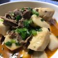 Faiza's cooksnap of when they made 簡単♪里芋と挽肉のコチュジャン煮.