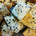 近江ギュウ's cooksnap of when they made おからと黒ごまのカリカリせんべい★*:・.