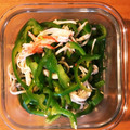 knMin's cooksnap of when they made 麺つゆで簡単☆ピーマンとカニカマの和え物.