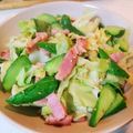 けあこ's cooksnap of when they made きゅうりとキャベツの炒め物.