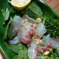 あいひよ's cooksnap of when they made お店の味!鯛のカルパッチョ.