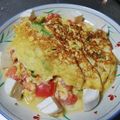 ウッピィ's cooksnap of when they made 女子力up♡アボカド＊トマトでたまご焼き.