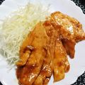 虹色♪︎ちゅーりっぷ's cooksnap of when they made 鶏むね肉の生姜焼き.