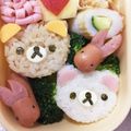 Chaaa_room's cooksnap of when they made キャラ弁＊おにぎり型deリラ＆コリラ.