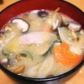 クックALQHB1☆'s cooksnap of when they made 鶏モモ肉で具だくさん＊豚汁もどき.