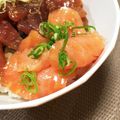toshi♫'s cooksnap of when they made サーモンと万能ねぎの丸鶏ナムル.