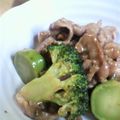 ケロのん's cooksnap of when they made ブロッコリーとトロリ豚肉中華風.