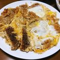 はぴclover's cooksnap of when they made アジフライの卵とじ丼♪.