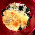 FUNデミオ's cooksnap of when they made 簡単！ほうれん草のコーングラタン！.