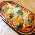 速めのパブロ's cooksnap of when they made ミートソースで　野菜おいしい♡チーズ焼き.
