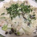 くまちゃんだよん's cooksnap of when they made さつまいもが甘い♪白菜と鶏肉のクリーム煮.
