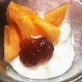 toshio39's cooksnap of when they made ごろっと柿ヨーグルト♪～ジャムを添えて～.