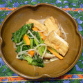 クレイプメートル's cooksnap of when they made 小松菜・もやしと厚揚げの煮物♪.