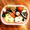 せいここもも's cooksnap of when they made キャラ弁★スヌーピーとウッドストック★.
