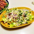 ねっちゃんっ's cooksnap of when they made サーモン☆紫玉ねぎと貝われ大根のせ.