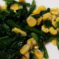 にゃん２号's cooksnap of when they made 付け合わせに♪ほうれん草バターコーン.