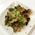 くまやっこ's cooksnap of when they made 夏☆なすオクラ豚ばら焼き肉～ねぎ塩だれ～.