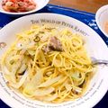 hmk♡'s cooksnap of when they made さば缶と塩こんぶのパスタ.