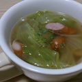 Ocean_ray's cooksnap of when they made ウィンナーとレタスのコンソメスープ.