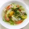 あっこ姉's cooksnap of when they made 野菜たっぷりさっぱりトマト大根スープ☆.
