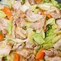 muddler's cooksnap of when they made 豚バラとキャベツの味噌マヨ炒め.