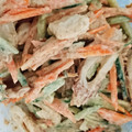 そあそら's cooksnap of when they made 竹輪と人参ときゅうりのゴママヨサラダ♡.