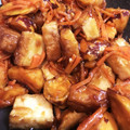 ohana0928's cooksnap of when they made こっくり♪さつまいもと厚揚げの甘辛炒め.