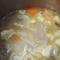 pandaimama's cooksnap of when they made うちの豚汁(肉なしけんちん汁でも美味).