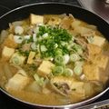 四つ葉のマーク's cooksnap of when they made こってり旨い♪厚揚げと大根の生姜味噌鍋.