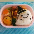 ＊秋雪＊'s cooksnap of when they made ハロウィンおばけ弁当（幼稚園）（キャラ弁.