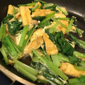 かなぴょー's cooksnap of when they made 小松菜と油揚げのちょっと甘辛な卵とじ.