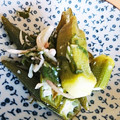 ｏｋｉｔｓｕ's cooksnap of when they made オクラと生姜（みょうが）の塩麹漬け.