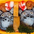 Lisa☆mam's cooksnap of when they made トトロ海苔巻き＊キャラ弁.